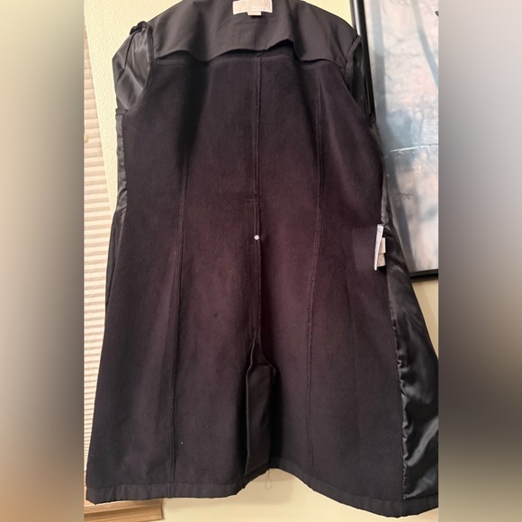 Vintage Michael Kors Black Trench Coat, Size Medium, EUC - Picture 2 of 13
